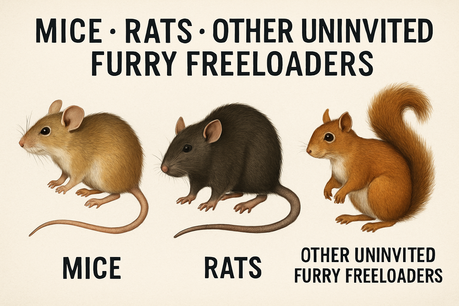 Mice, Rats, and Other Uninvited Furry Freeloaders: Why Your Home Shouldn’t Be a Wildlife Hostel